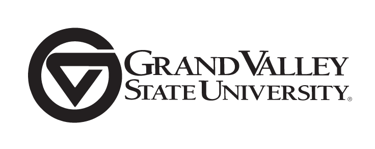 Grand Valley State University secondary logo, black variant, cell 11