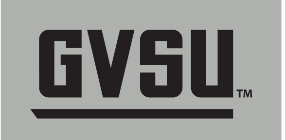 GVSU wordmark, black & white variant, cell 53