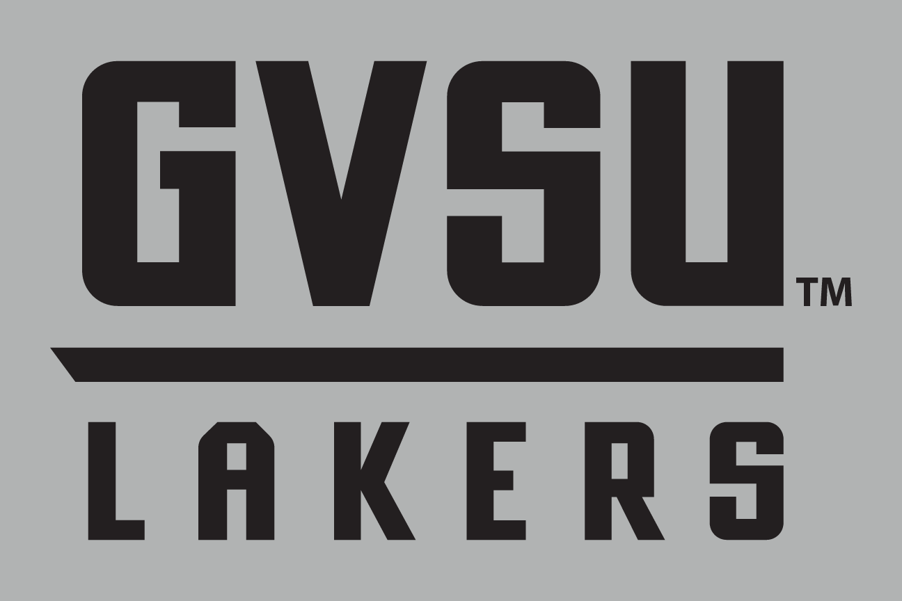 GVSU Lakers wordmark, black & white variant, cell 54