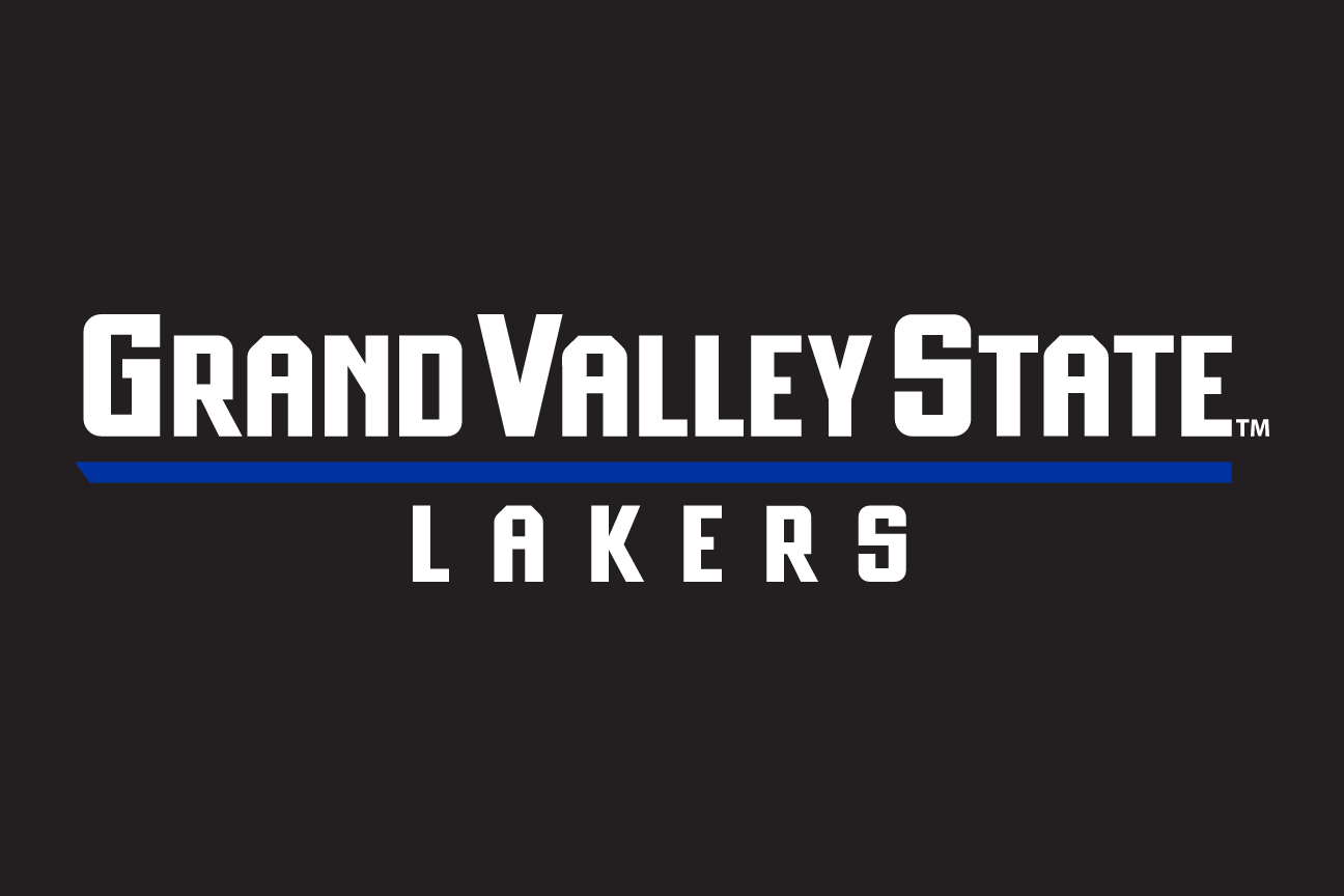 Grand Valley State Lakers wordmark, full color on black variant, cell 32