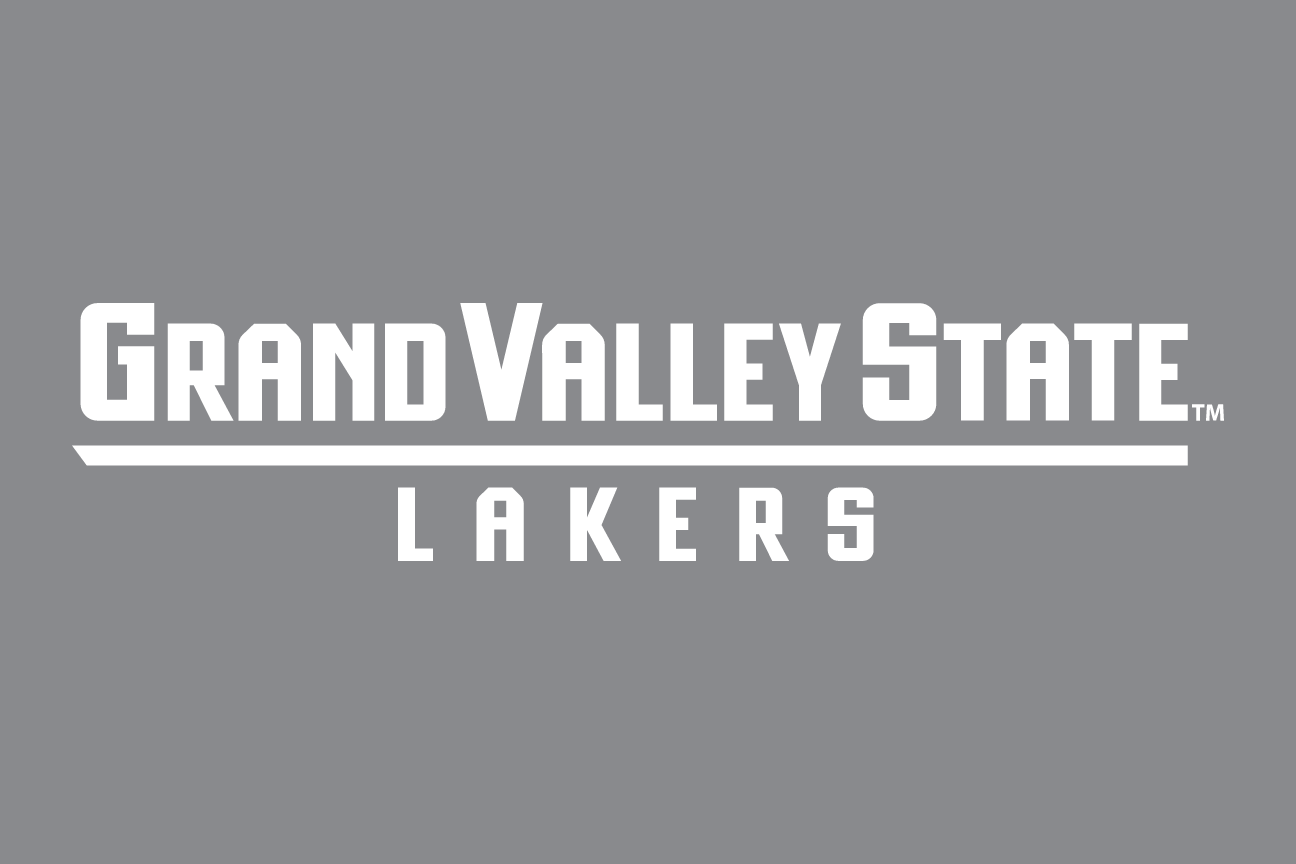 Grand Valley State Lakers wordmark, all white variant, cell 64