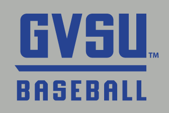 GVSU Baseball Logo, Blue on Grey variant, cell 82