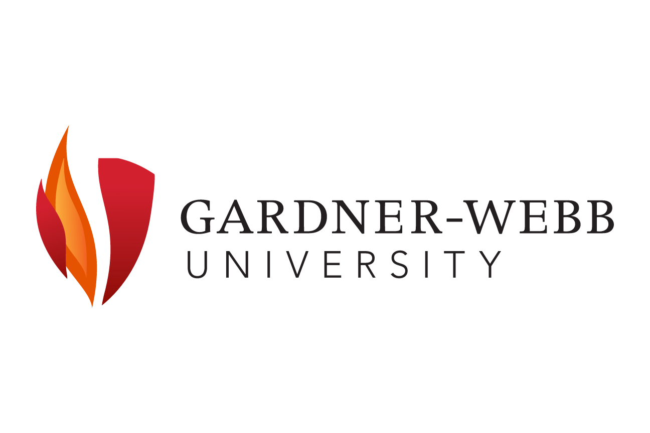Gardner-Webb University logo, color, horizontal variant, cell 7