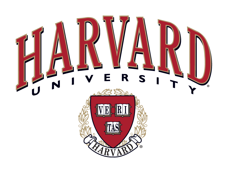 Harvard University logo, arched wordmark with shield variant, cell 42