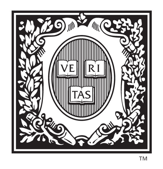 Harvard University seal, square with ornate border, black and white variant, cell 51