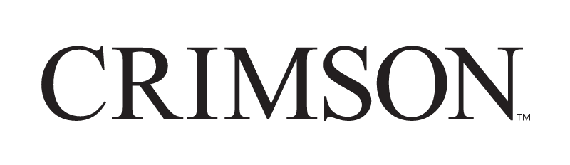 Crimson wordmark, solid black variant, cell 53