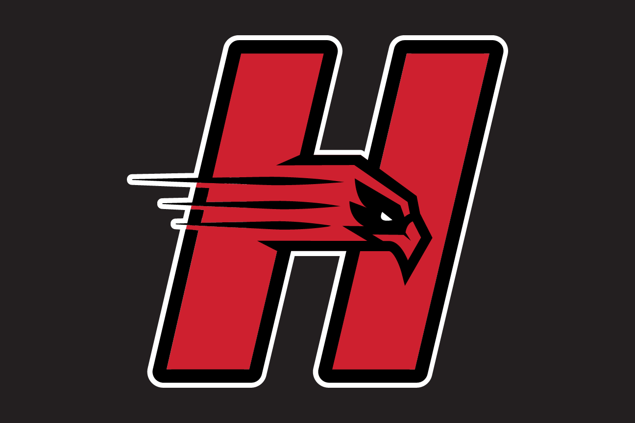 H with hawk head, red on black variant, cell 21