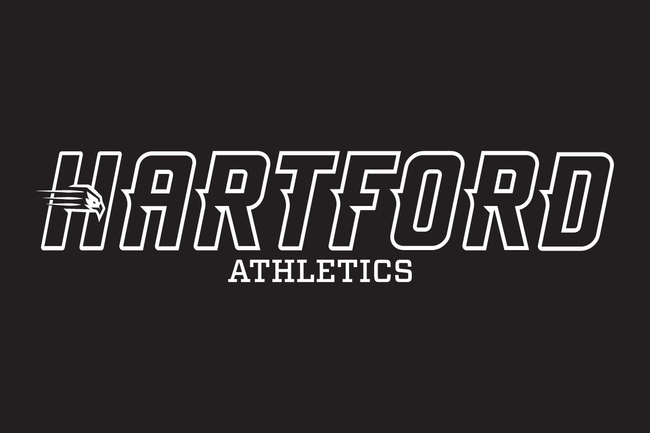 HARTFORD ATHLETICS wordmark, white on black variant, cell 26