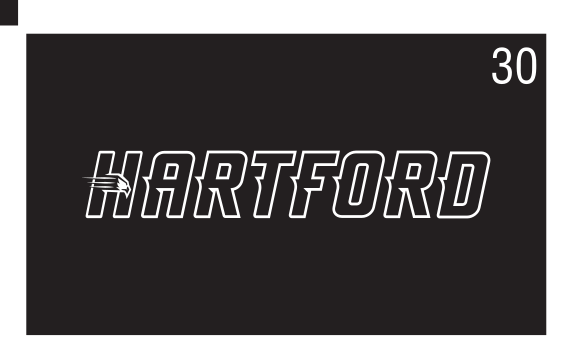 HARTFORD wordmark, white on black variant, cell 30