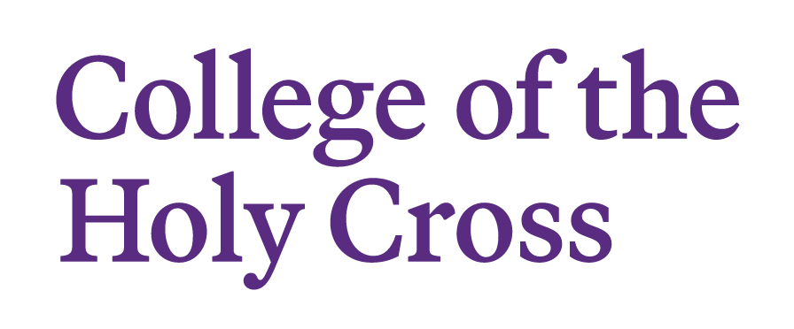 College of the Holy Cross wordmark, secondary, purple variant