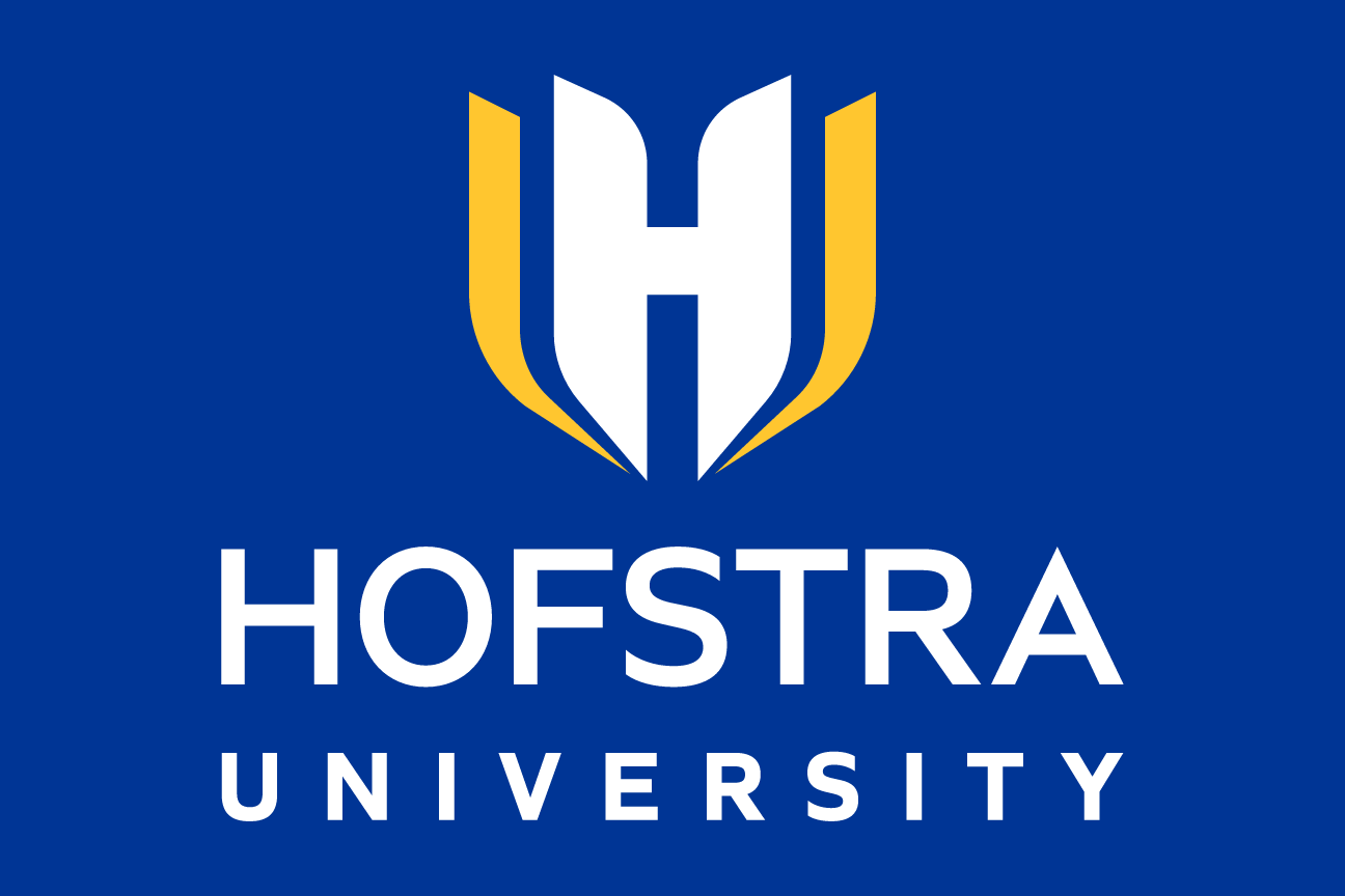Hofstra University logo, blue/gold on blue variant, cell 2
