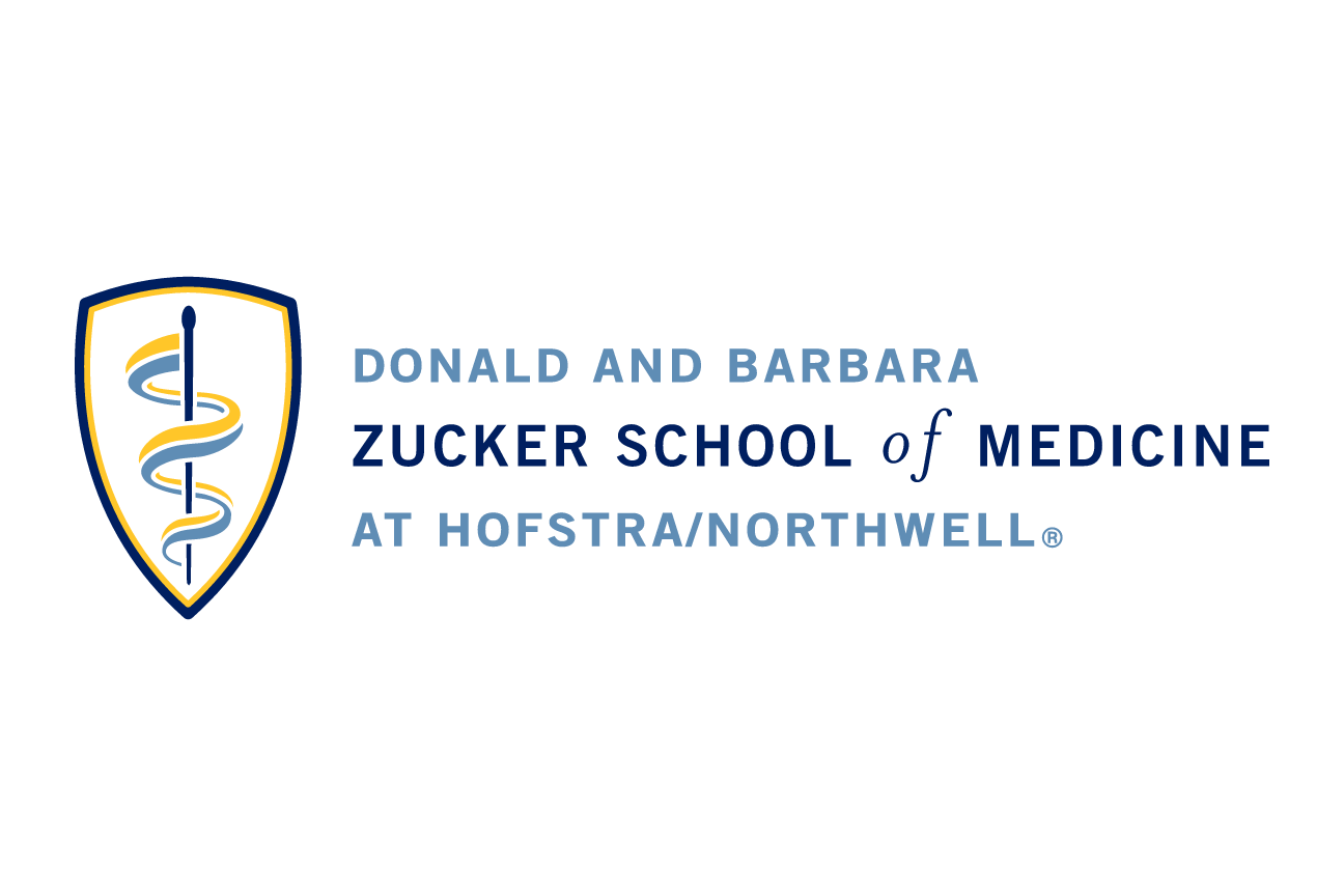 Zucker School of Medicine logo, horizontal full color variant, cell 42