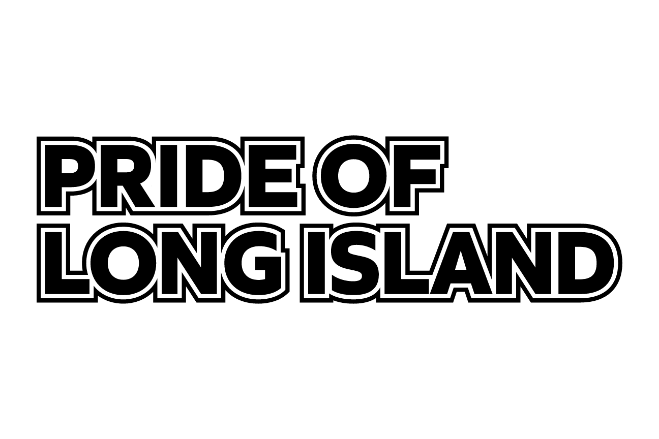 pride of long island wordmark, black variant, cell 96