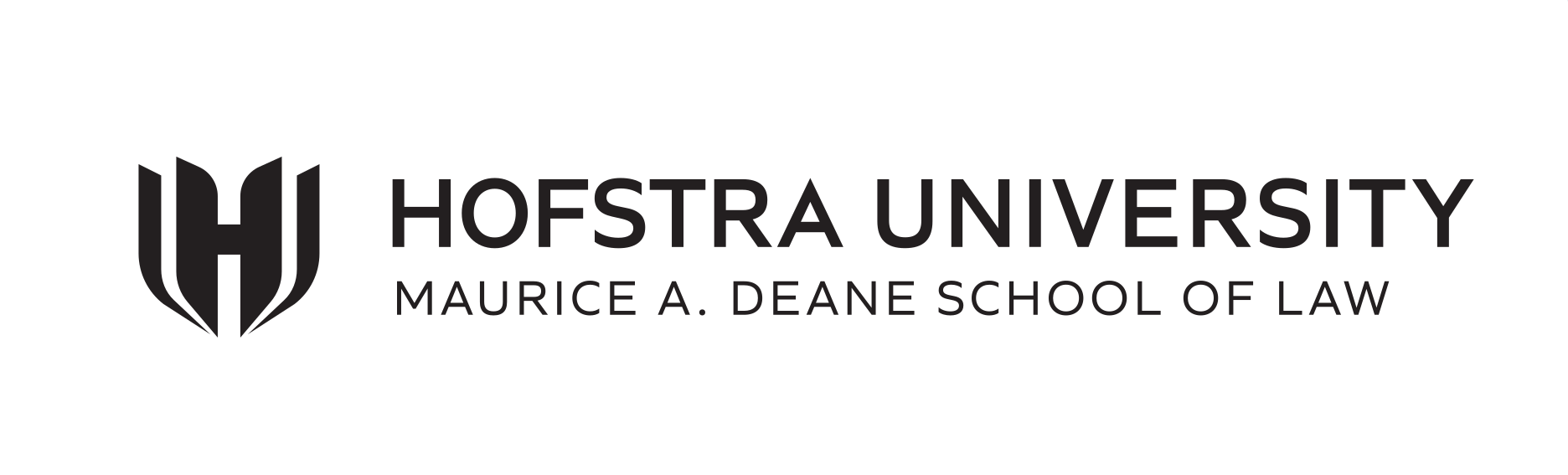 Hofstra University Maurice A. Deane School of Law lockup, external, black on white variant, cell 31