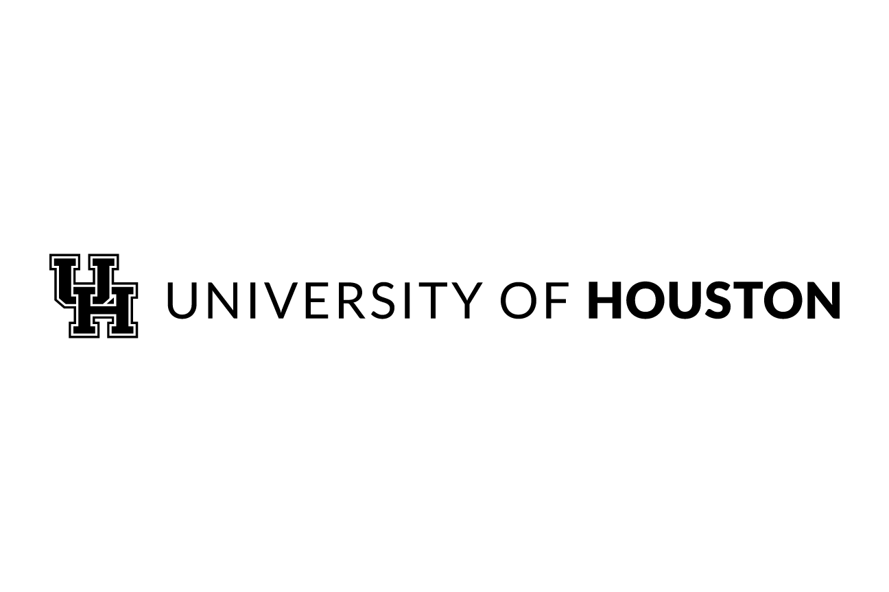 University of Houston horizontal lockup, black variant, cell 7