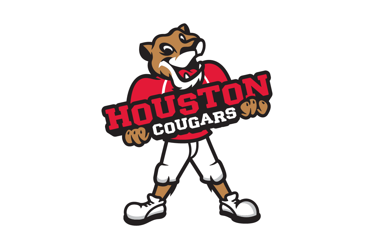 Mascot with Houston Cougars banner, standard variant, cell 37