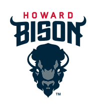Howard Bison logo, blue variant, cell 3