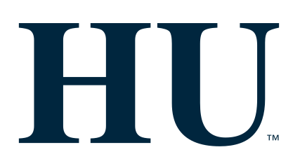 HU lettermark, blue variant, cell 18