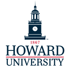 Howard University vertical logo, blue variant, cell 19