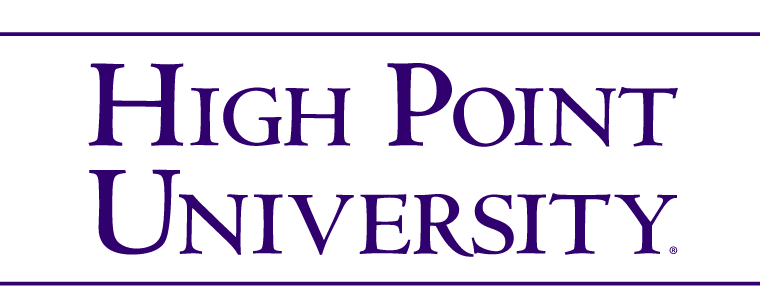 High Point University wordmark, stacked variant, cell 2