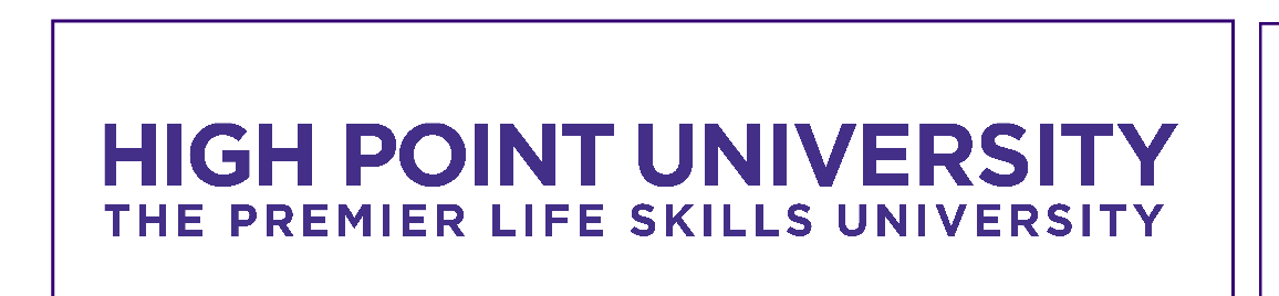 HIGH POINT UNIVERSITY THE PREMIER LIFE SKILLS UNIVERSITY, purple variant, cell 16