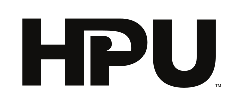 HPU wordmark, black variant, cell 33
