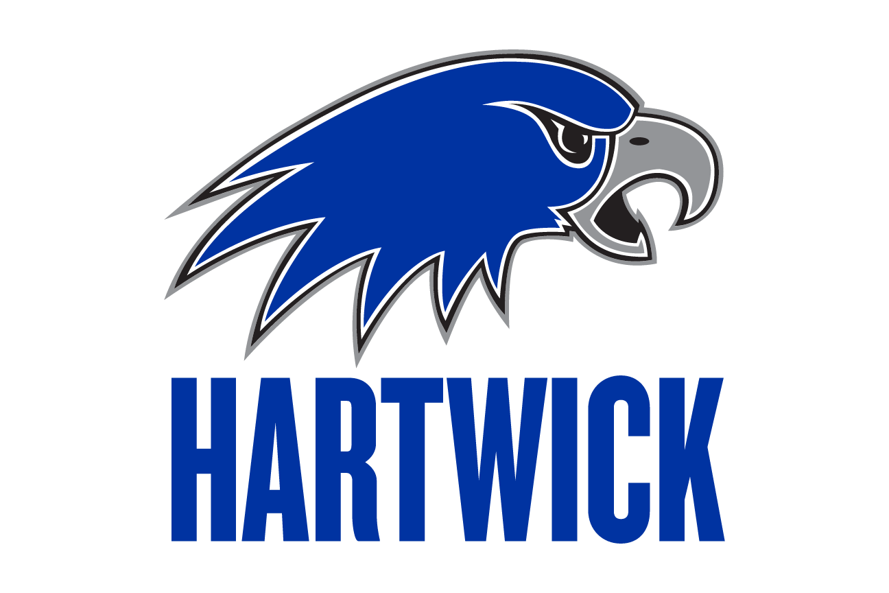 Hartwick College institutional logo, blue variant, cell 1