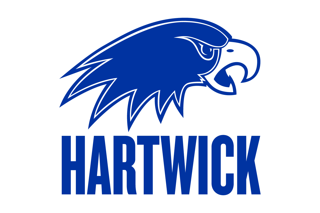 Hartwick College institutional logo, navy variant, cell 2