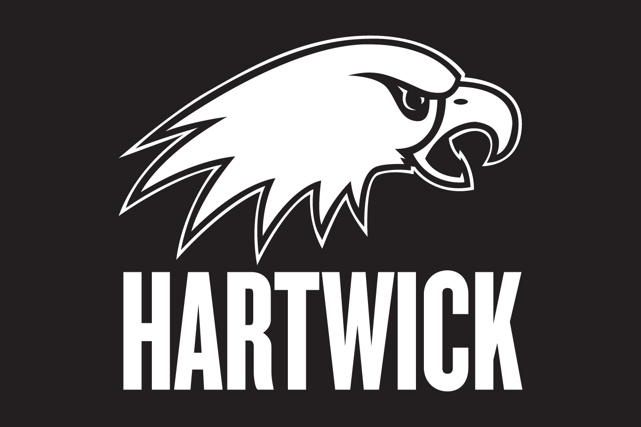 Hartwick College institutional logo, black variant, cell 4