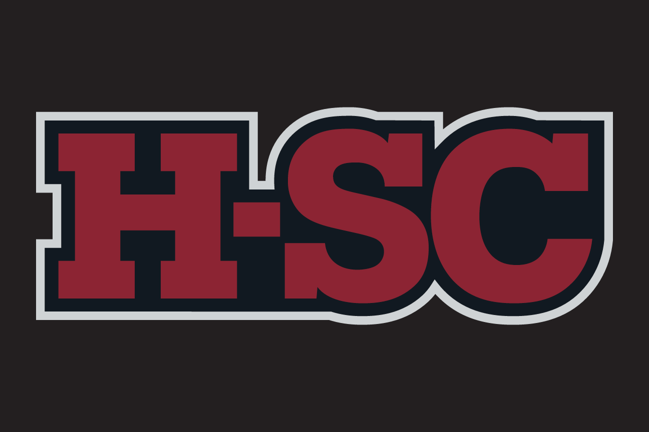 acronym H-SC, white with garnet outline on garnet variant, cell 114