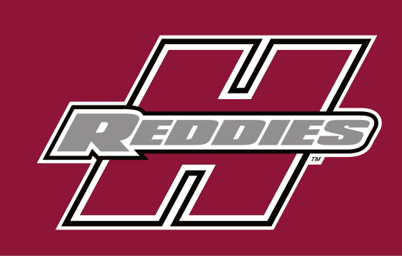 H Reddies logo, white/maroon/black on maroon variant, cell 2