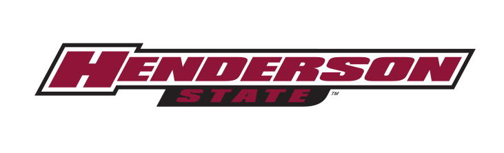 Henderson State wordmark, maroon/black variant, cell 14