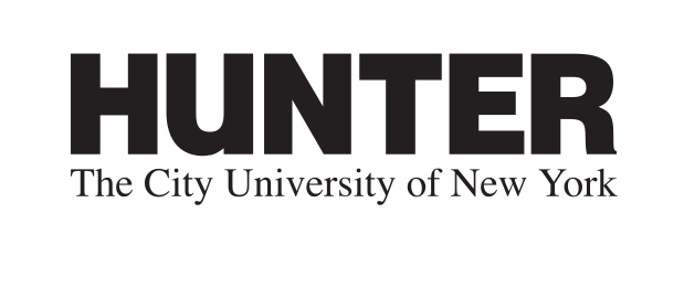 Hunter wordmark with CUNY, black variant, cell 2