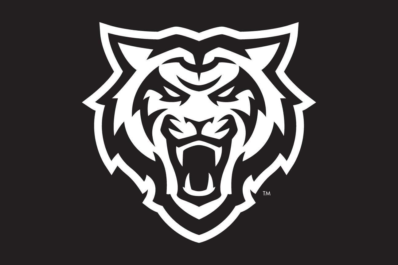 tiger head, White, 2-color, black background variant, cell 11