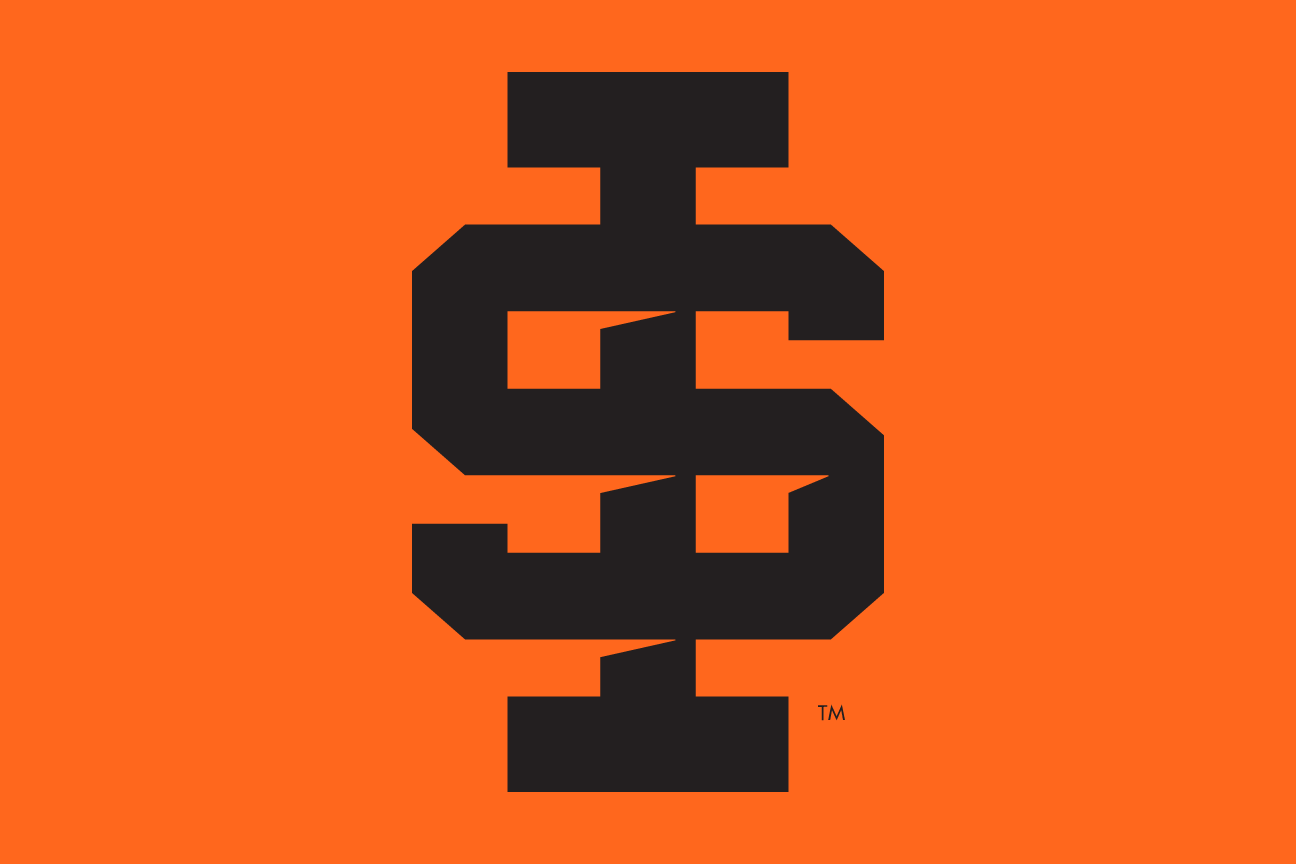 IS lettermark, Roarange, orange background variant, cell 15