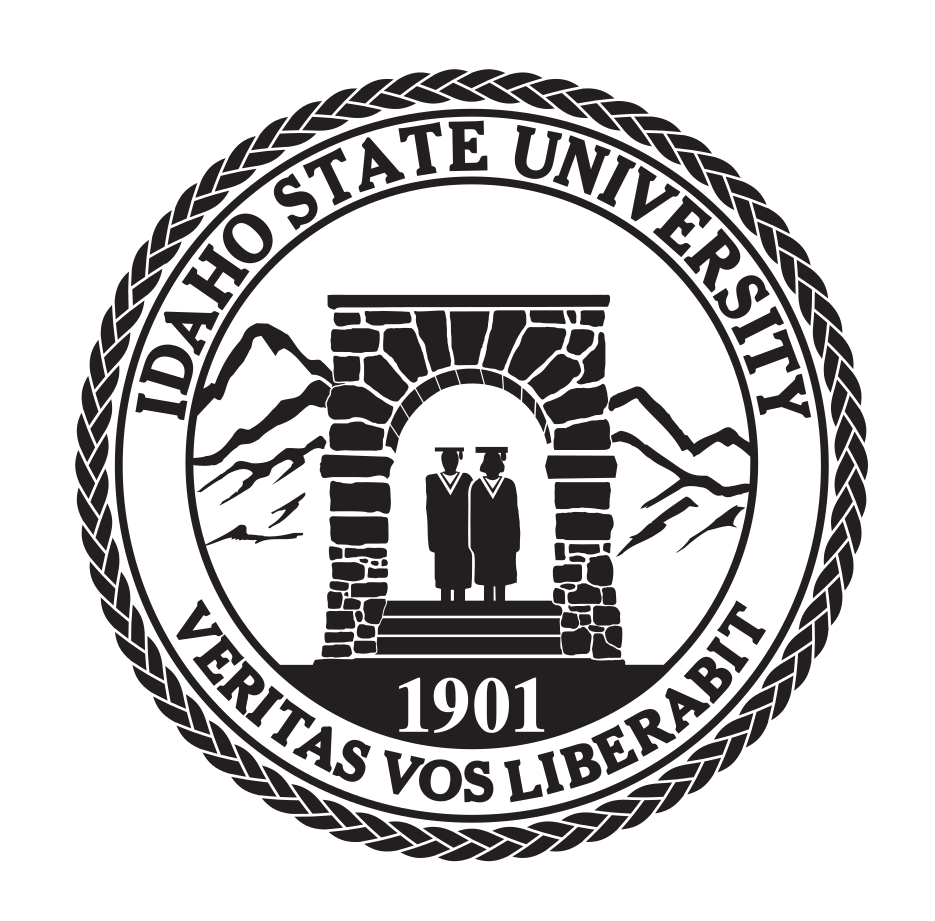 Idaho State University school seal, black variant, cell 31