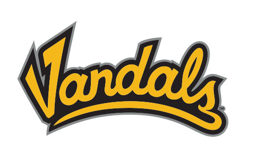 'Vandals' script wordmark, gold/black variant