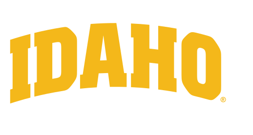 'IDAHO' block wordmark, gold variant
