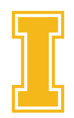 'I' lettermark, gold variant