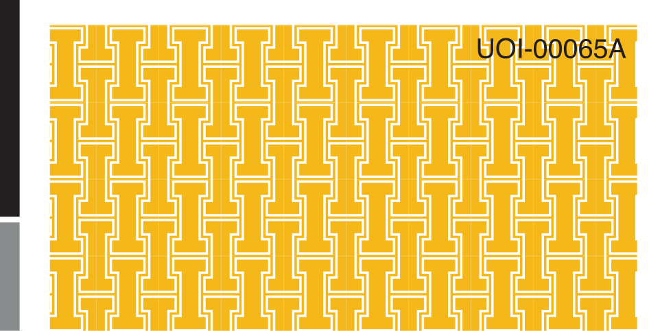 'I' pattern, gold vertical strip variant