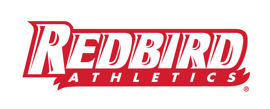 Redbird Athletics wordmark, red/black variant, cell 21