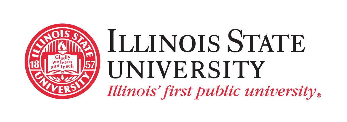 Illinois State University logo, red/black with tagline variant, cell 30