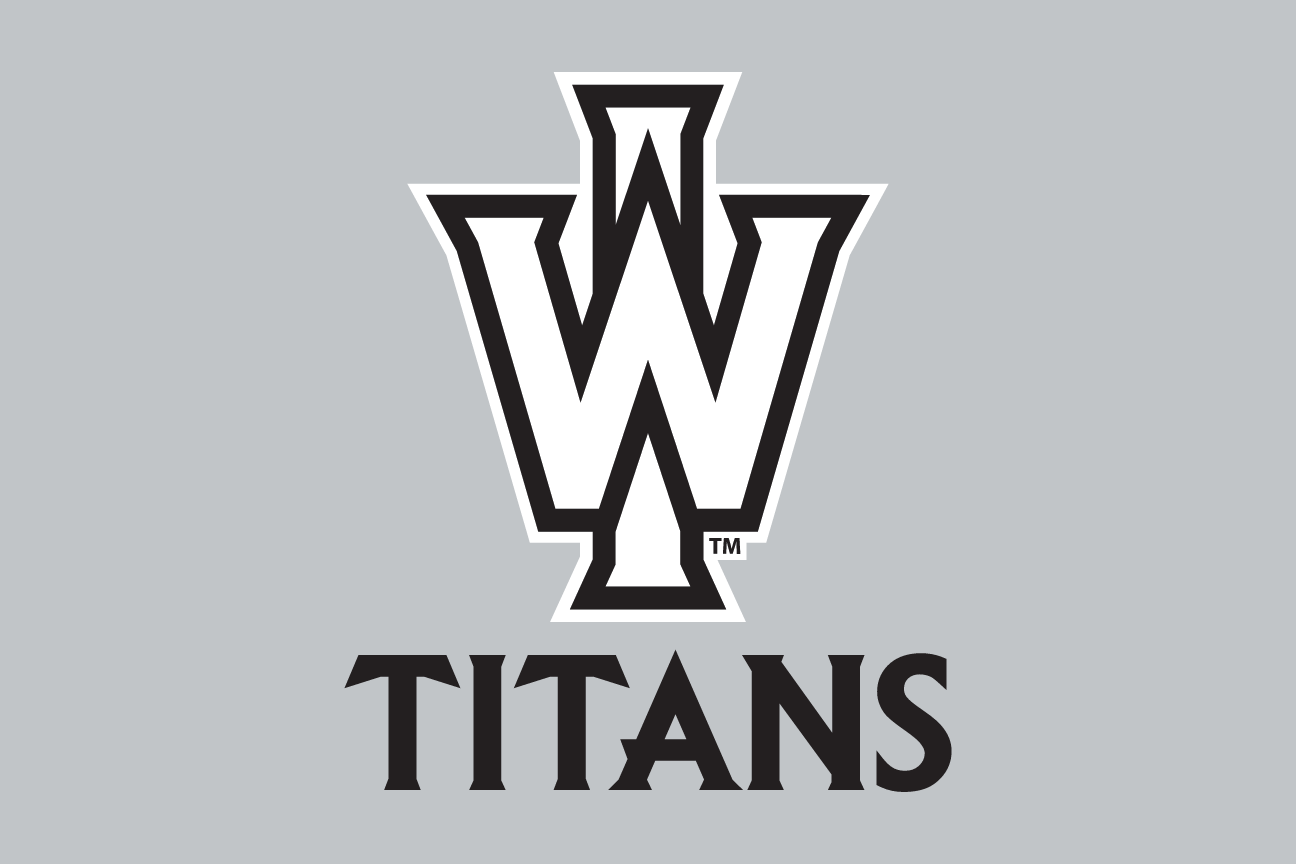 mascot head with Titans text, black and white variant, cell 27