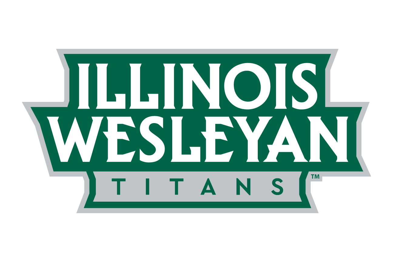 Illinois Wesleyan Titans wordmark, green and white variant, cell 29