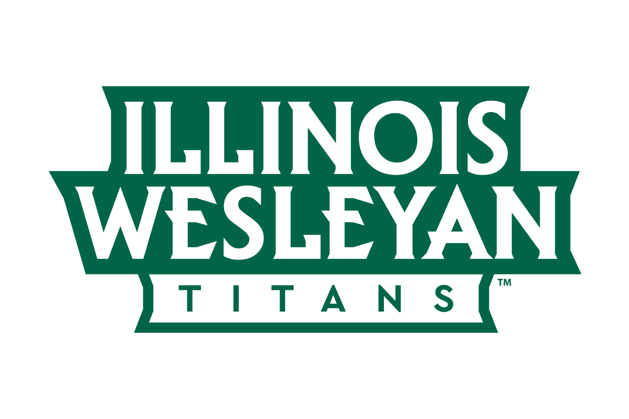 Illinois Wesleyan Titans wordmark, green and white variant, cell 30