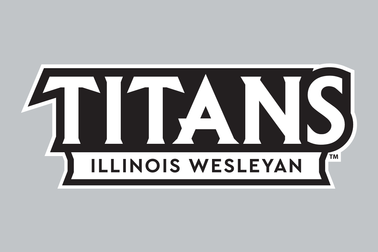 Titans Illinois Wesleyan wordmark, black and white variant, cell 39