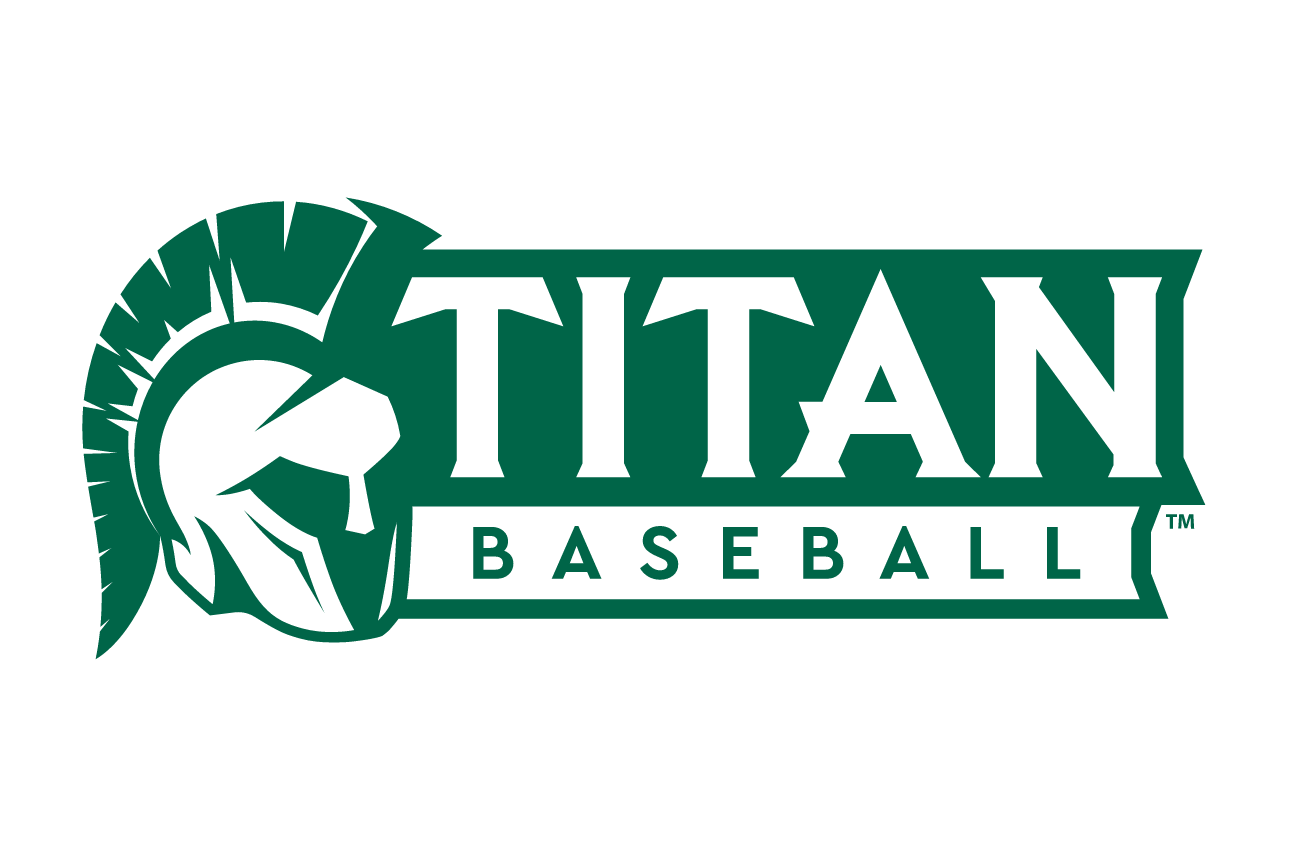 Titan Baseball sport mark, green and white variant, cell 48