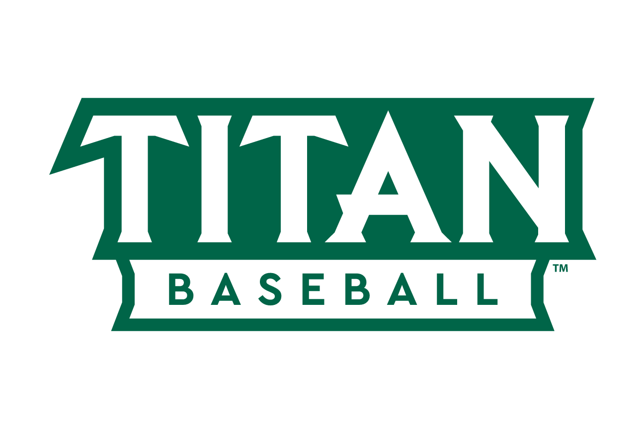Titan Baseball sport mark, green and white variant, cell 50