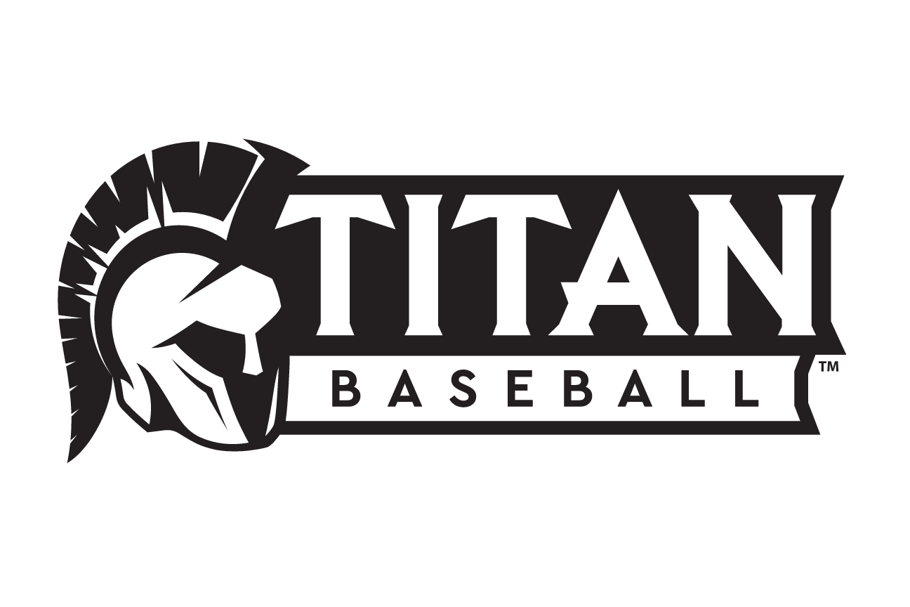 Titan Baseball sport mark, black and white variant, cell 52