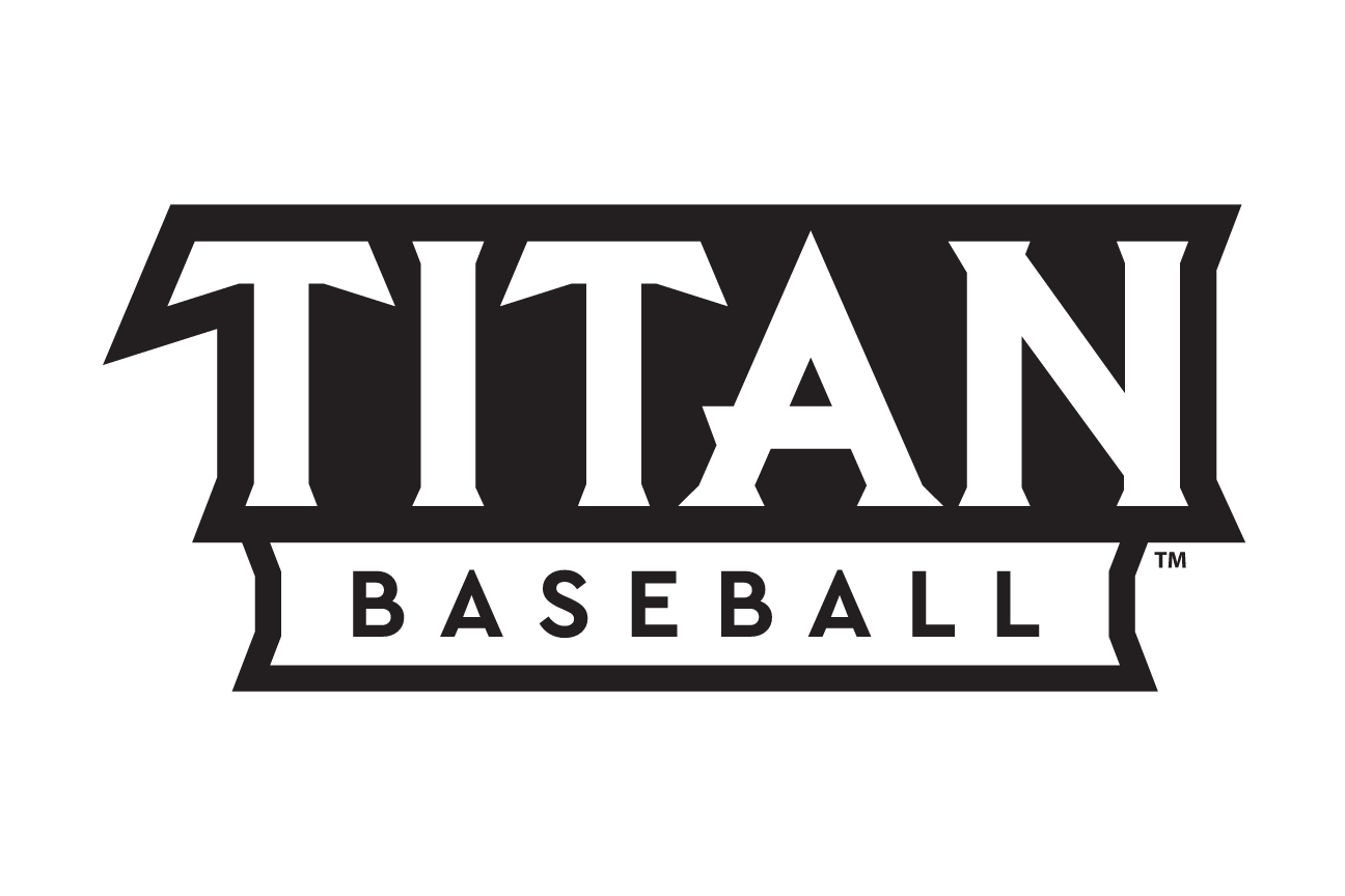Titan Baseball sport mark, black and white variant, cell 54